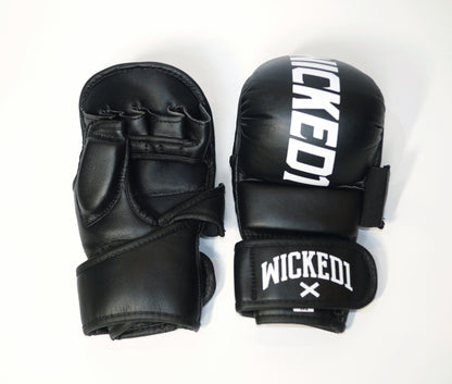 Wicked1 MMA Gloves (PU) Black/White